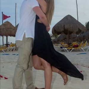 Express: Black High-Low Dress